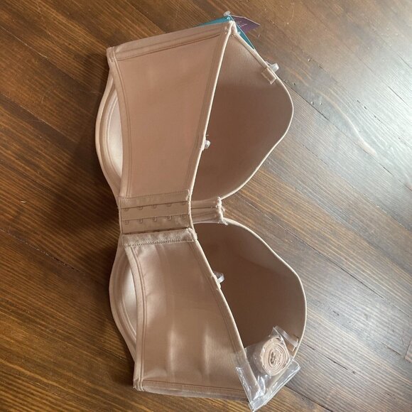 Vanity Fair Womens Beauty Back Underwire Smoothing Strapless Bra 42 G 74380 ROSE - Picture 10 of 11